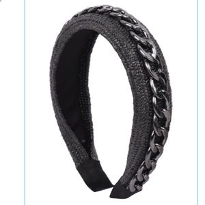 NWT Industrial Dark Chain with Black Fabric Headband!!